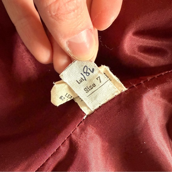 Winlit vintage Women's Burgundy Leather Jacket size 7 fits like Small - Picture 6 of 11